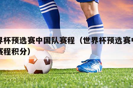 世界杯预选赛中国队赛程（世界杯预选赛中国队赛程积分）
